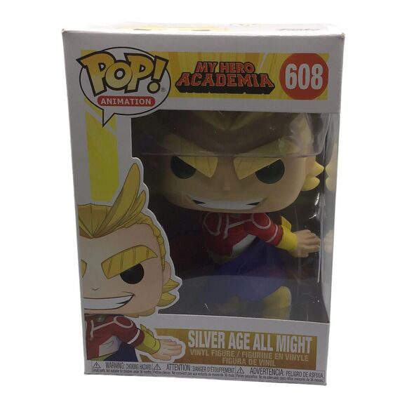 Funko Pop! My Hero Academia Silver Age All Might #608 Vinyl Figure NIB - Picture 1 of 16